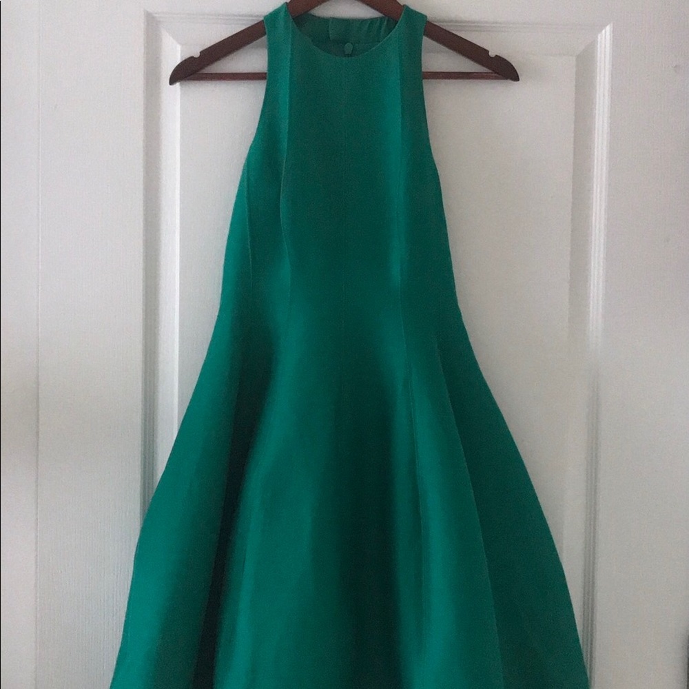 Emerald Green Halston Heritage Cocktail Dress
